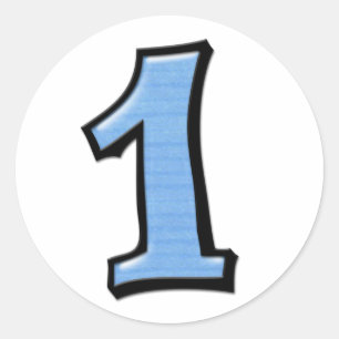 Bobos 1 Adesivo azul