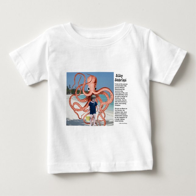 Bobos: Octopus Baby T-Shirt comendo homem (Frente)
