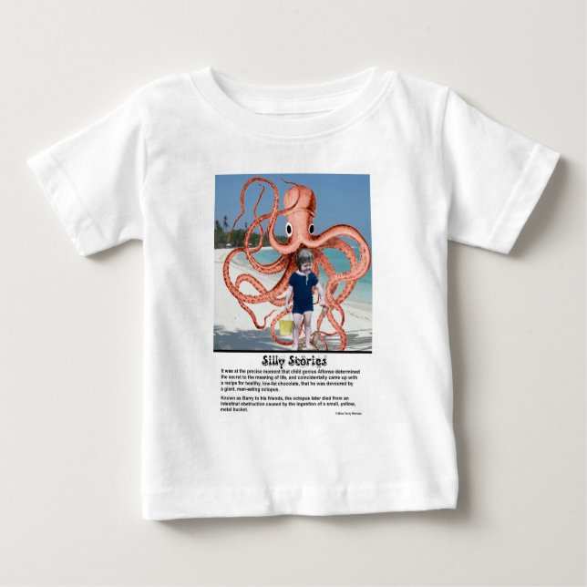 Bobos: Octopus Baby T-Shirt comendo homem (Frente)