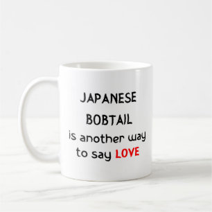 bobtail japonês ama caneca de café