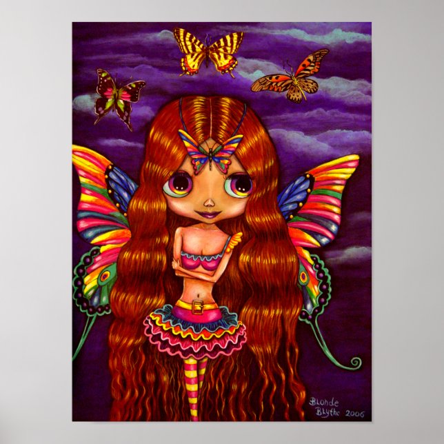 Boca-branca Fada Rainha Boneca Grande Poster (Frente)
