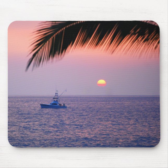 Boca de Pesca Tropical Sunset Mousepad (Frente)
