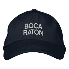 Boca Raton Flórida Boné de Beisebol Bordado