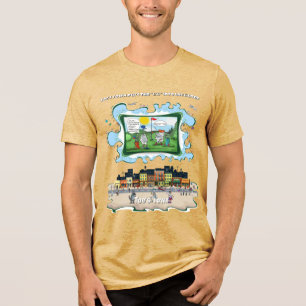Boca Suja Camiseta Tri-Blend de Humor Satírico