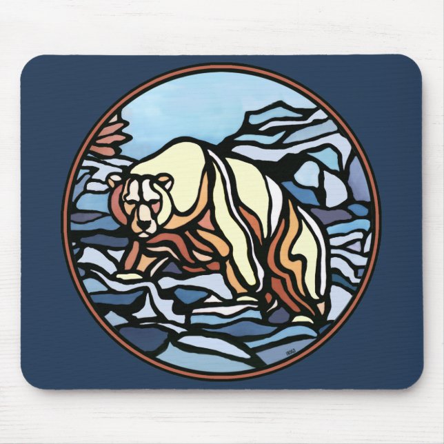 Boca Tribal Art Mousepad Na moda Wildlife Mousepad (Frente)