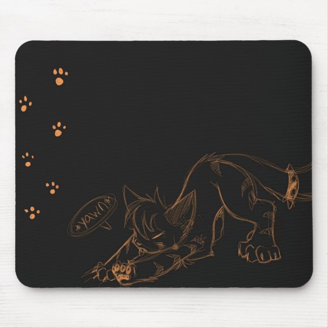 Bocejo feroz Mousepad de Kaeko (Frente)