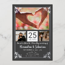 Bodas de Prata dos 25 Anos de Casamento Com Moldur