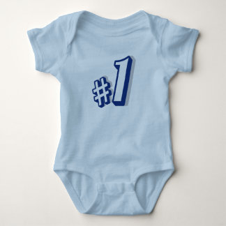 Body azul claro para bebê no primeiro aniversário