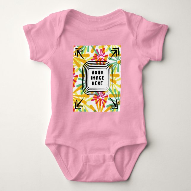 Body Bodysuit de Jersey para Bebê Modelo (Frente)