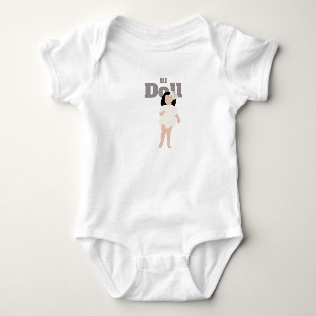 Body de Bebê Camiseta Boneca (Frente)