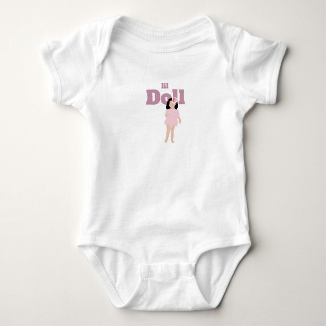 Body de Bebê Camiseta Boneca (Frente)