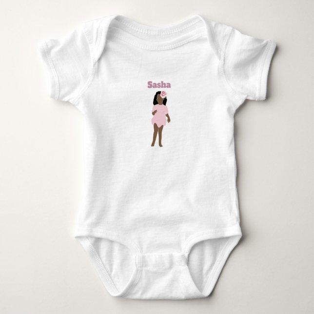 Body de Bebê Camiseta Lil boneca (Frente)
