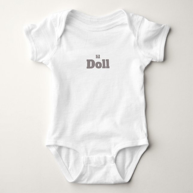 Body de Bebê Camiseta Lil boneca (Frente)