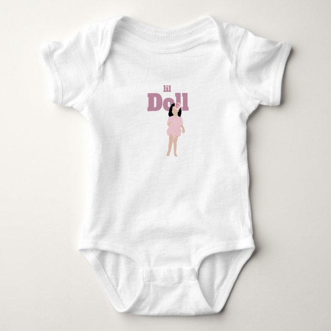 Body de Bebê Camiseta Lil Doll (Frente)