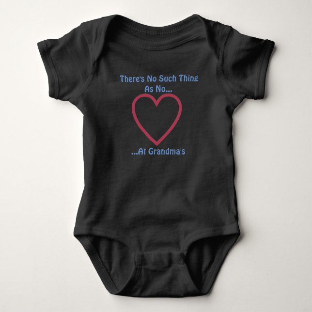 Body de Bebê Camiseta 'O Cara da Vovó' (Frente)