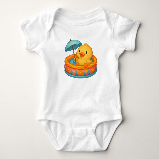 Body de Bebê para Banho do Patinho (Frente)