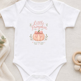 Body de Bebê Pequena Abóbora de Outono para Grávid