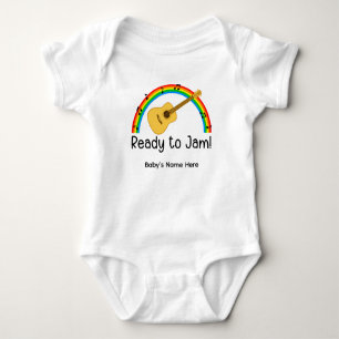 Body de Bebê Personalizado Guitarrista Pronto para