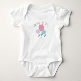 Body de Bebê Primaveril Tulipas de Páscoa para Beb