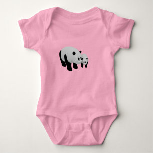Body de Jersey para Bebê com Design Fofo de Panda