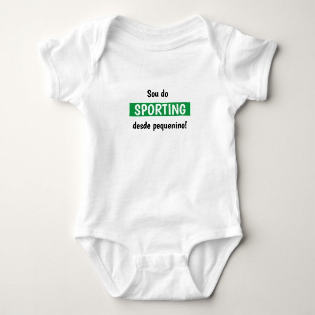 Body de Jersey para Bebê Esportivo (Frente)