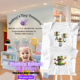 Body de Manga Curta Whimsical Wonders para Bebê