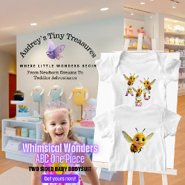 Body de Manga Curta Whimsical Wonders para Bebê