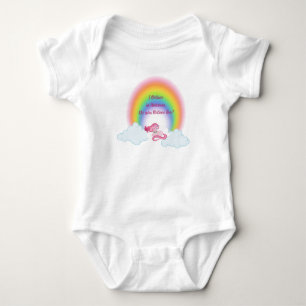 Body de Unicórnio e Arco-íris para Bebê Menina