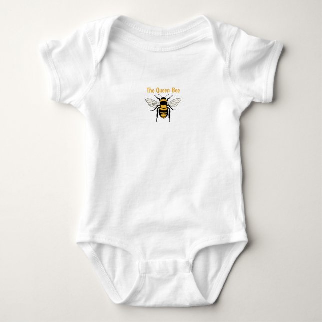 Body infantil camiseta da abelha rainha (Frente)