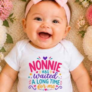 Body Não Espere Bodysuit Colorido para Bebê