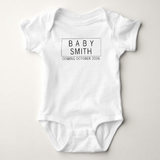 Body para Anúncio de Bebê