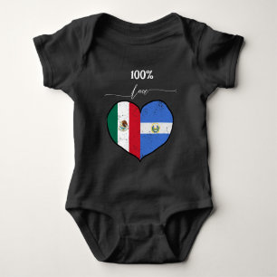 Body Para Bebê 100 Amor   Salvadorenho e Mexicano