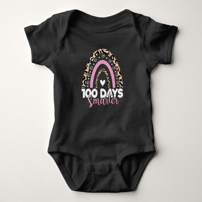 Body Para Bebê 100 dias Samrter Happy 100º Dia do Arco-Íris Escol (Frente)
