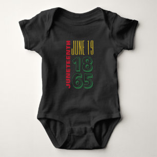 Body Para Bebê 19 de junho de 1865 Tipografia História Negra