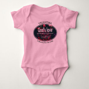 Body Para Bebê 1 Corintianos 13:8 O AMOR NUNCA FALHA Na Foto Pe