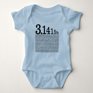 Body Para Bebê 3,1415926 Pi