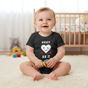 Body Para Bebê 3.14 Coração Doce Como Pi Piada Matemática Diverti