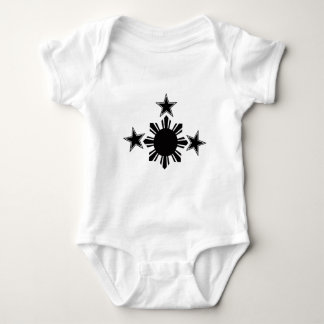 Body Para Bebê 3 estrelas e um Sun