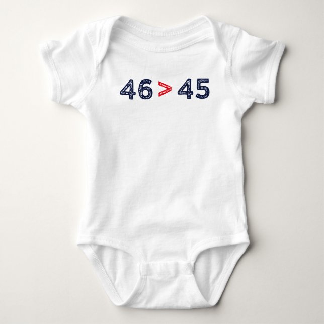 Body Para Bebê 46 > 45 - Trump Lost Biden Won I (Frente)