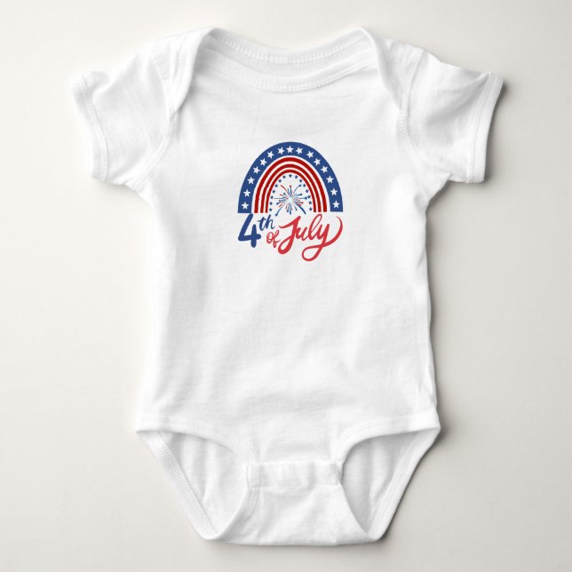 Body Para Bebê 4 de julho (Frente)