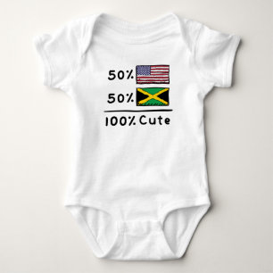Body Para Bebê 50% americano 50% jamaicano 100% cubano Jamaica F