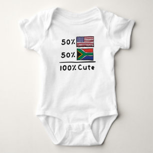 Body Para Bebê 50% americano 50% sul-africano 100% cúmulo sul-af