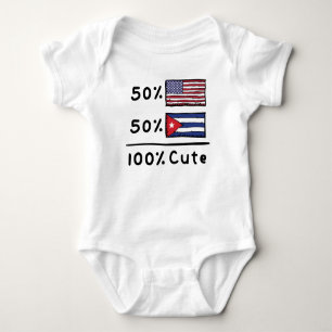 Body Para Bebê 50% americanos 50% cubanos 100% cubanos Cuba Estad