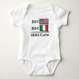 Body Para Bebê 50% americanos 50% italianos 100% cubanos Itália