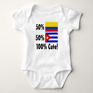 Body Para Bebê 50% colombiano 50% cubano 100%