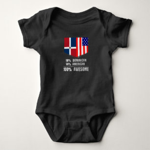 Body Para Bebê 50% Dominicana 50% Americana 100% Incrível