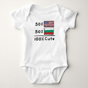 Body Para Bebê 50% dos americanos 50% búlgaros 100% cubanos Bulg
