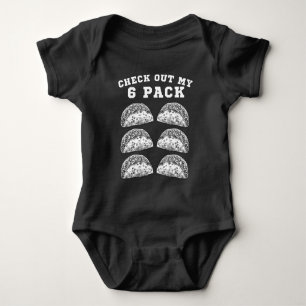 Body Para Bebê 6 Malhações Taco Engraçado Gym Mexicano - Taco Lov
