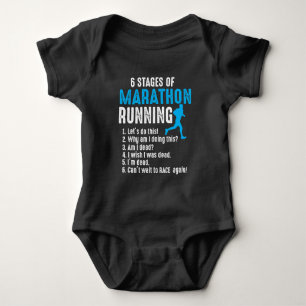 Body Para Bebê 6 Palcos da Maratona Running Runner Triathlon Run