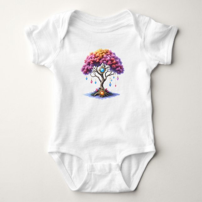 Body Para Bebê A Árvore Celestial do Devir. (Frente)